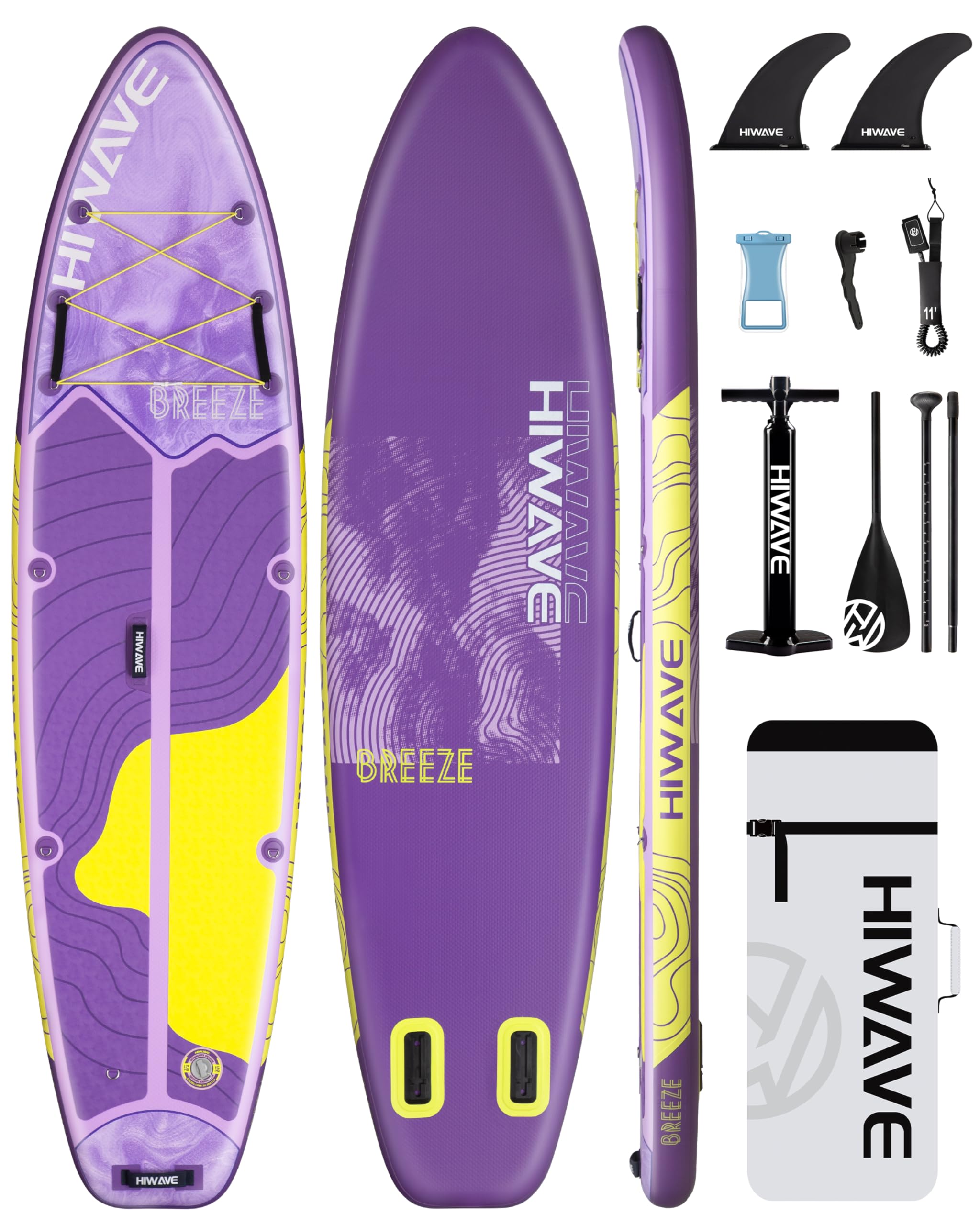 Amazon | Hiwave 空気注入式スタンドアップパドルボード 11フィート x